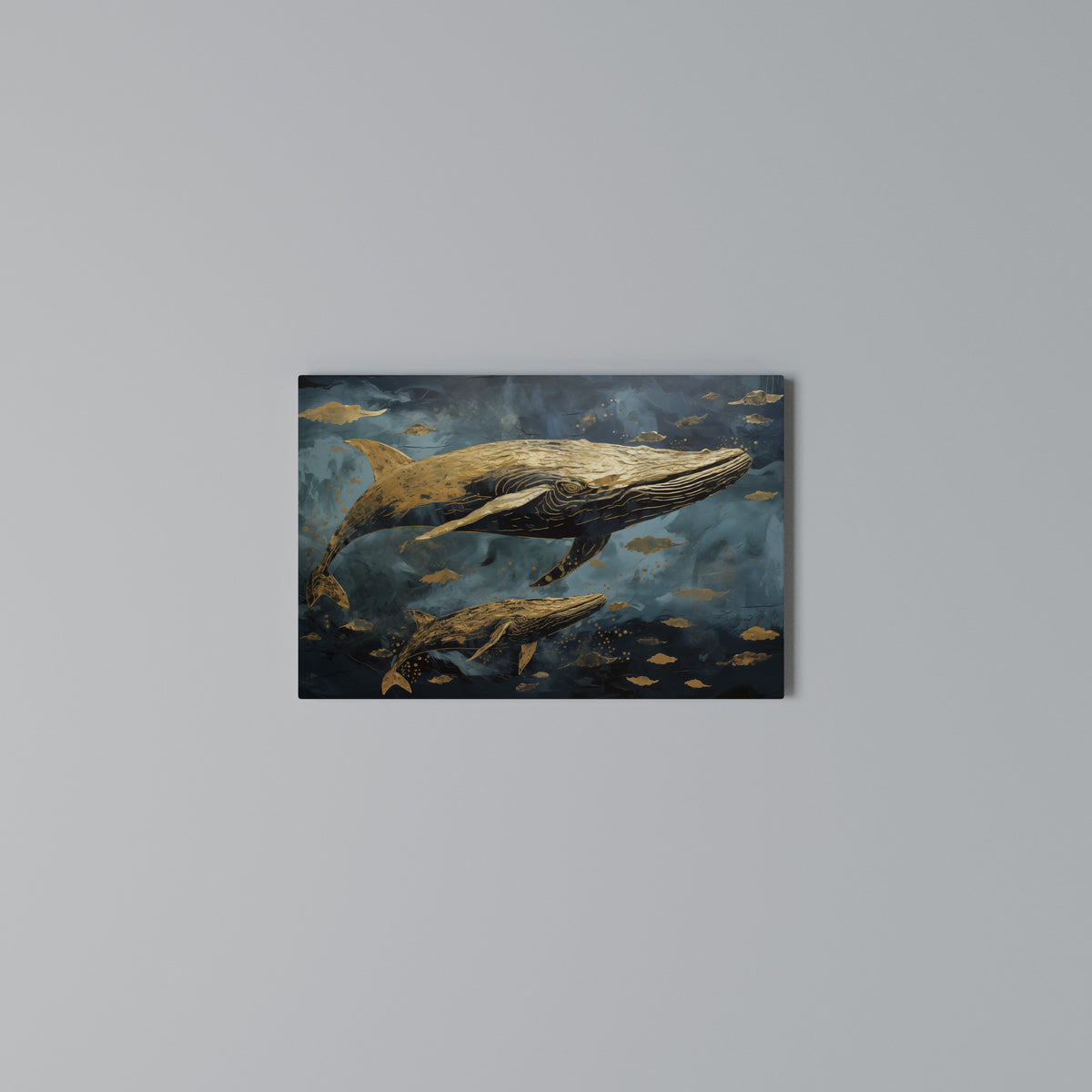 WHALE SONG SYMPHONY Cuadro en lienzo horizontal