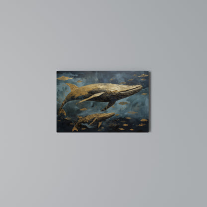 WHALE SONG SYMPHONY Cuadro en lienzo horizontal