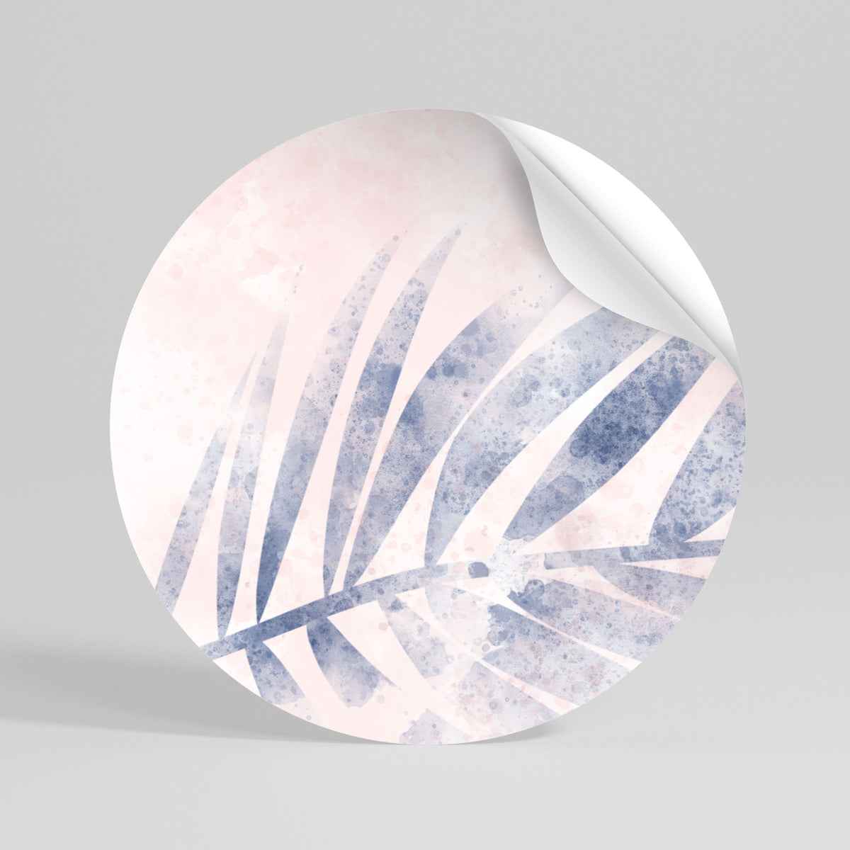 FLORAL MIST ELEGANCE Vinilo adhesivo redondo