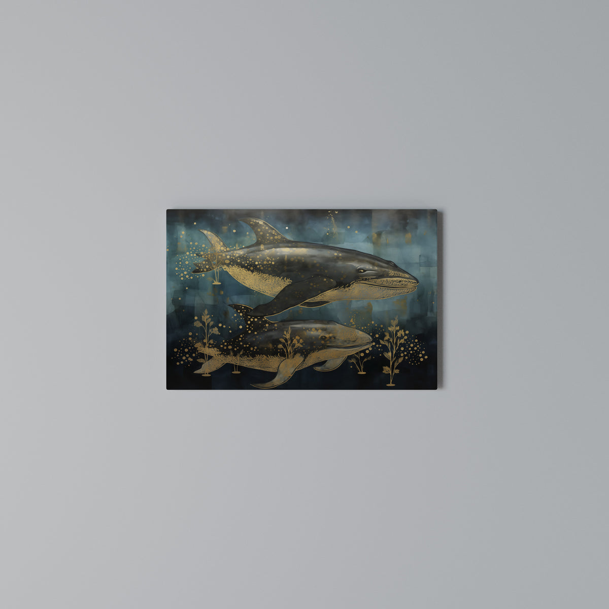 AQUATIC ELEGANCE Cuadro en lienzo horizontal