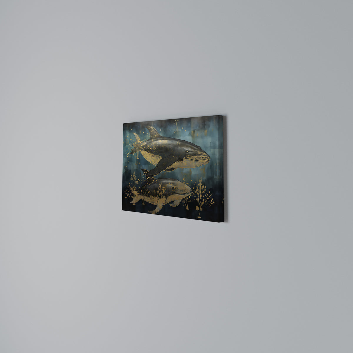 AQUATIC ELEGANCE Cuadro en lienzo horizontal