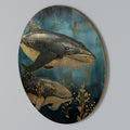 AQUATIC ELEGANCE Round Wall Art