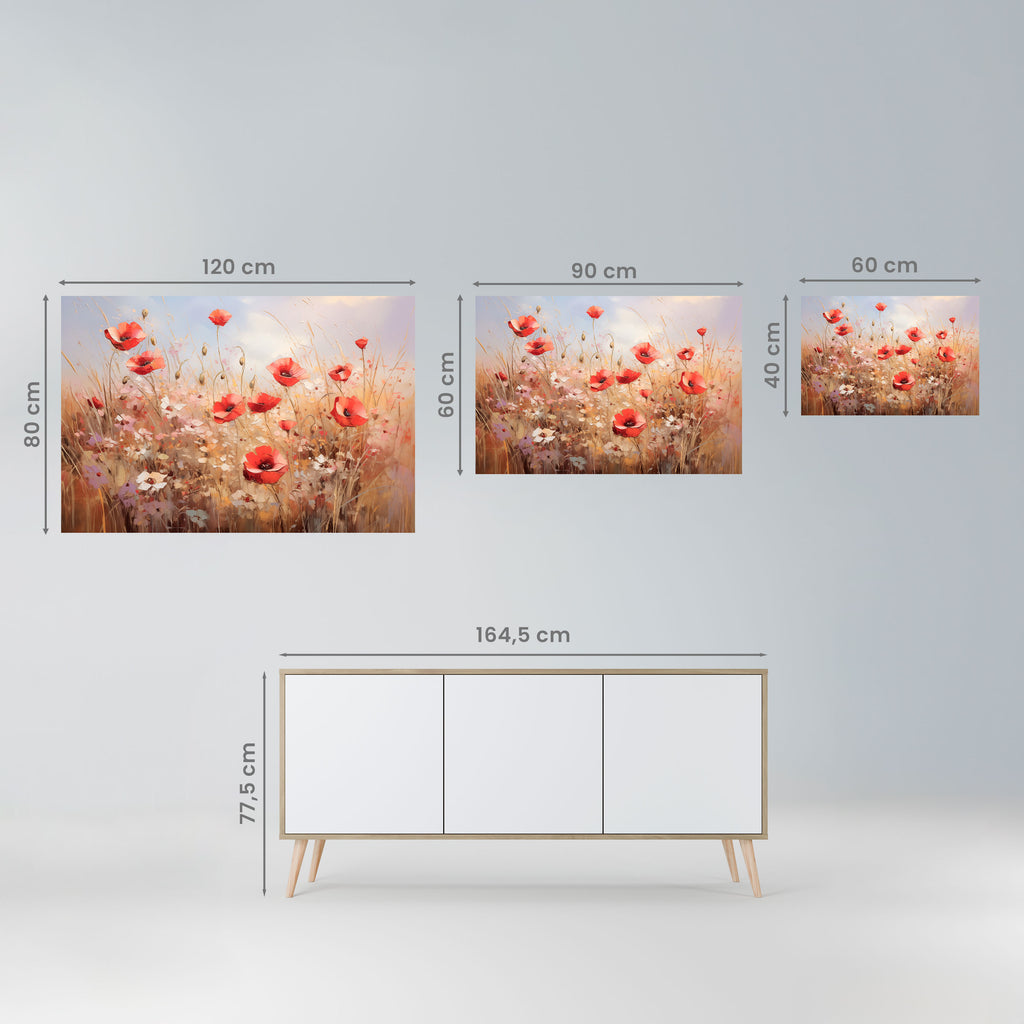 POPPY DREAMSCAPE Peel and Stick Horizontal Poster