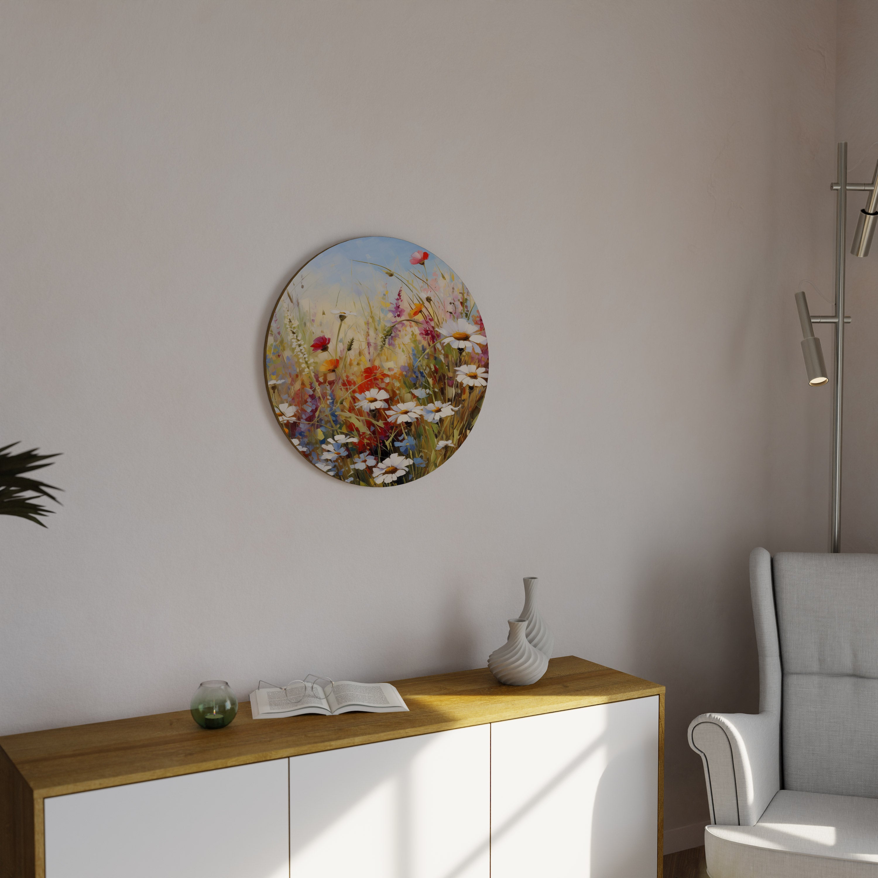 DAISY DAYDREAMS Round Wall Art