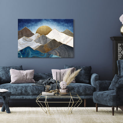 SHEEN OF PEAKS Cuadro en lienzo horizontal