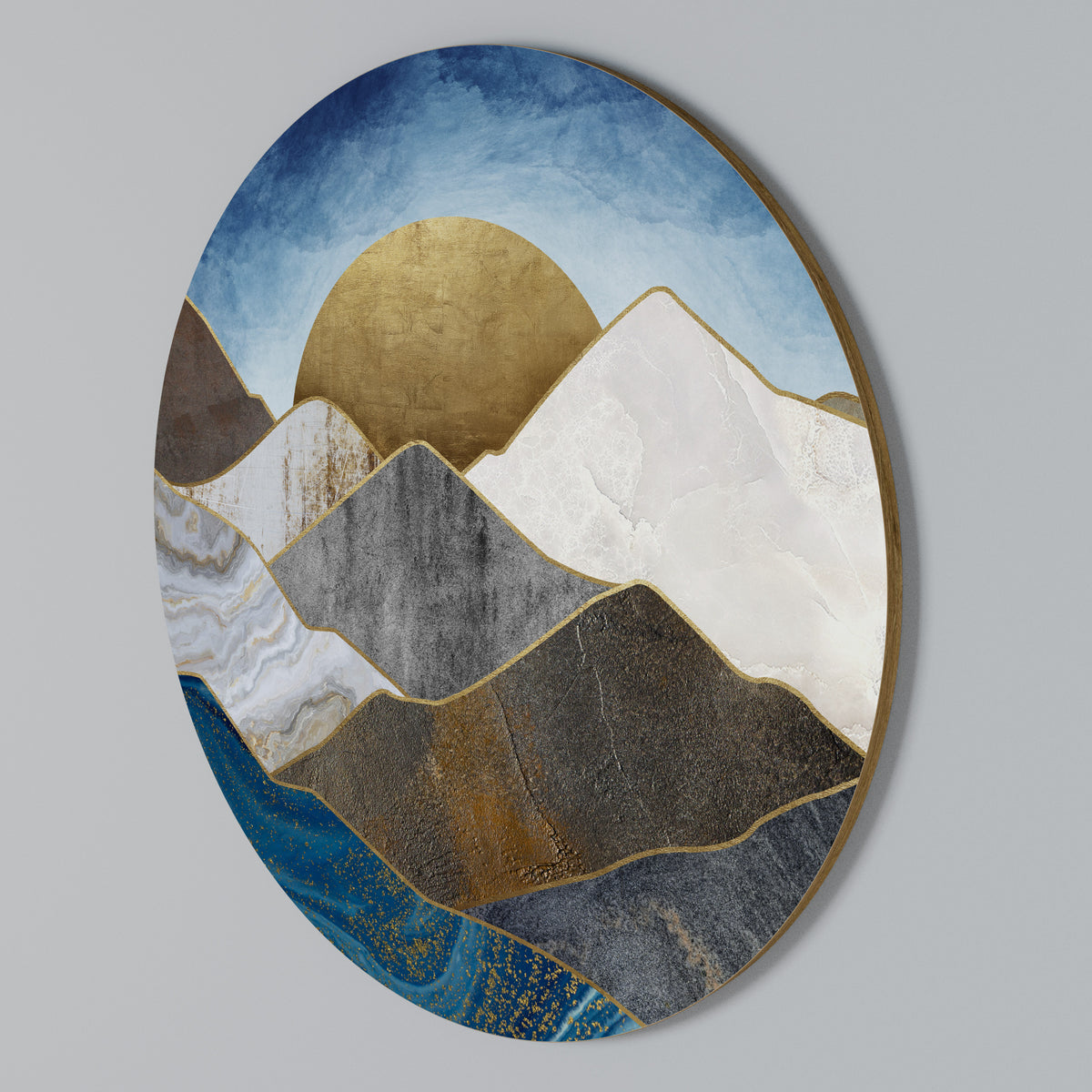 SHEEN OF PEAKS Arte de pared redondo