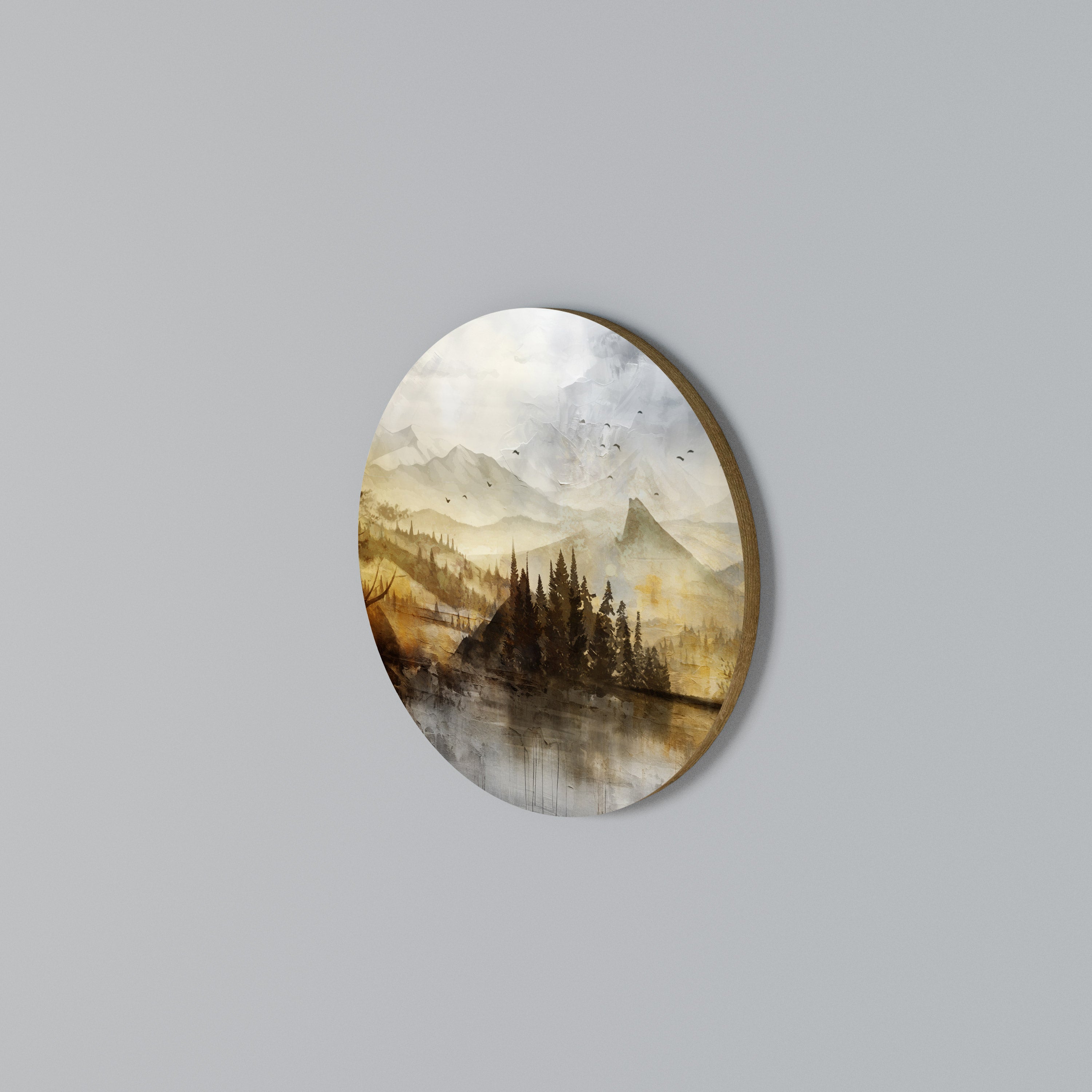 AUTUMN AURA Round Wall Art