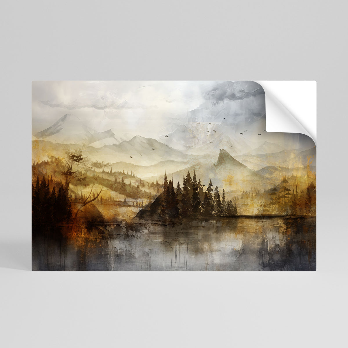 AUTUMN AURA Póster adhesivo horizontal