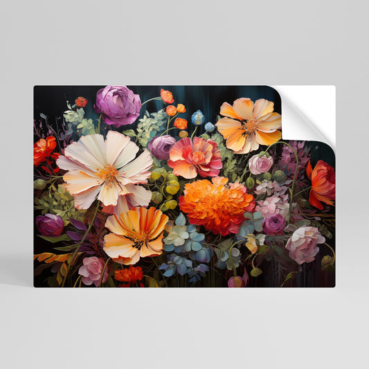 BLOOMING WILDERNESS Póster adhesivo horizontal