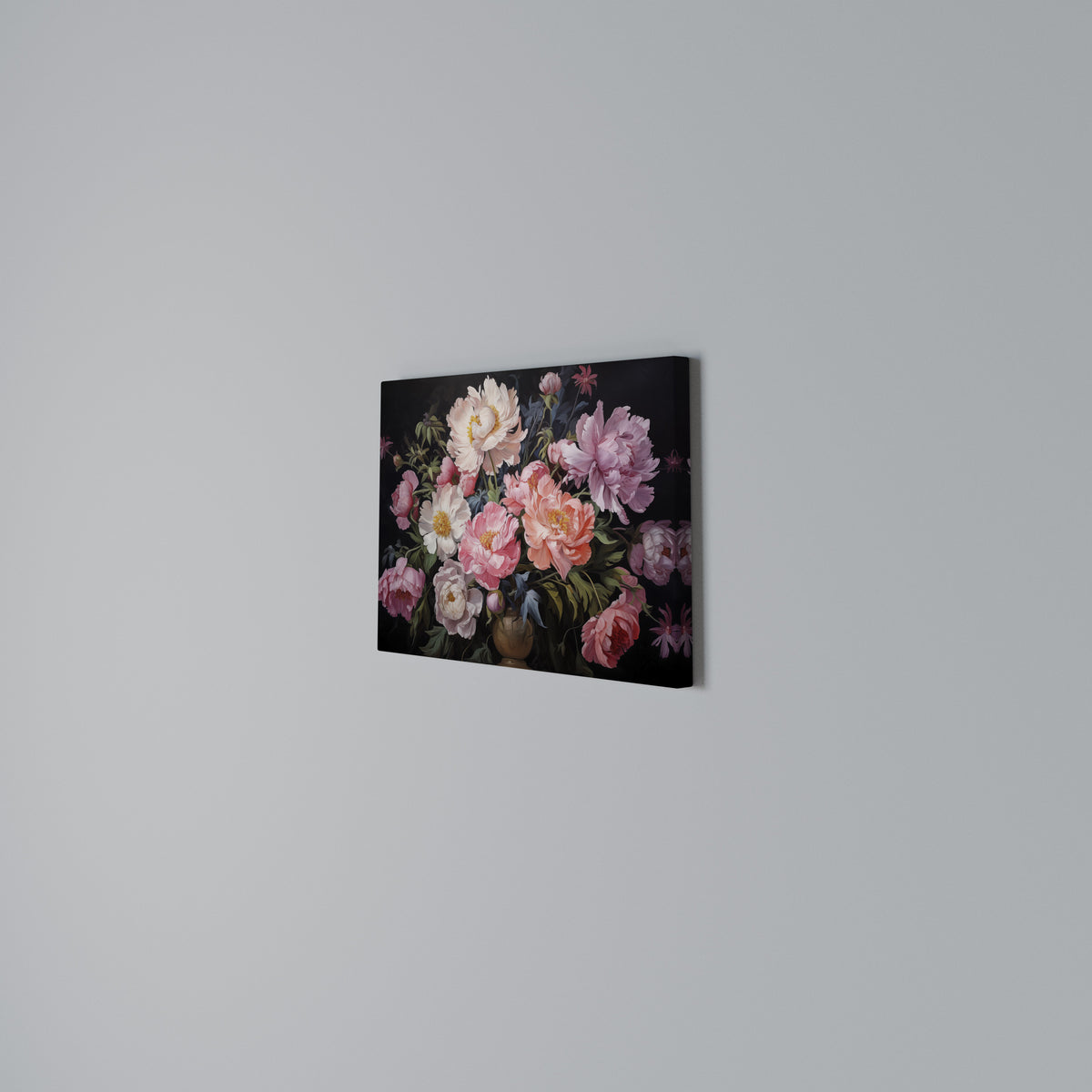 PEONIES BLOSSOM Cuadro en lienzo horizontal