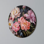 PEONIES BLOSSOM Decoración de Pared Redonda