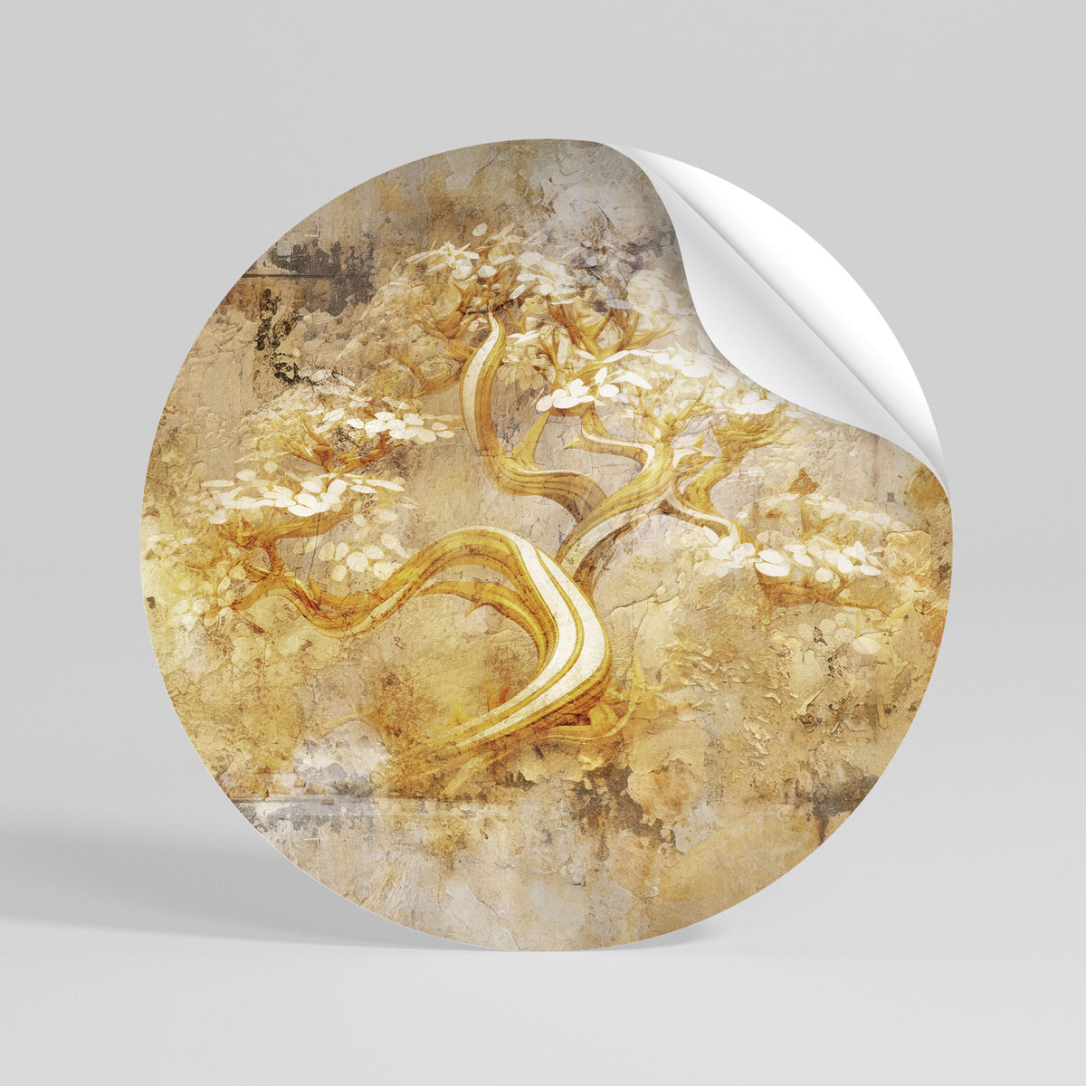 TREE OF WHISPERS Peel and Stick Round Sticker