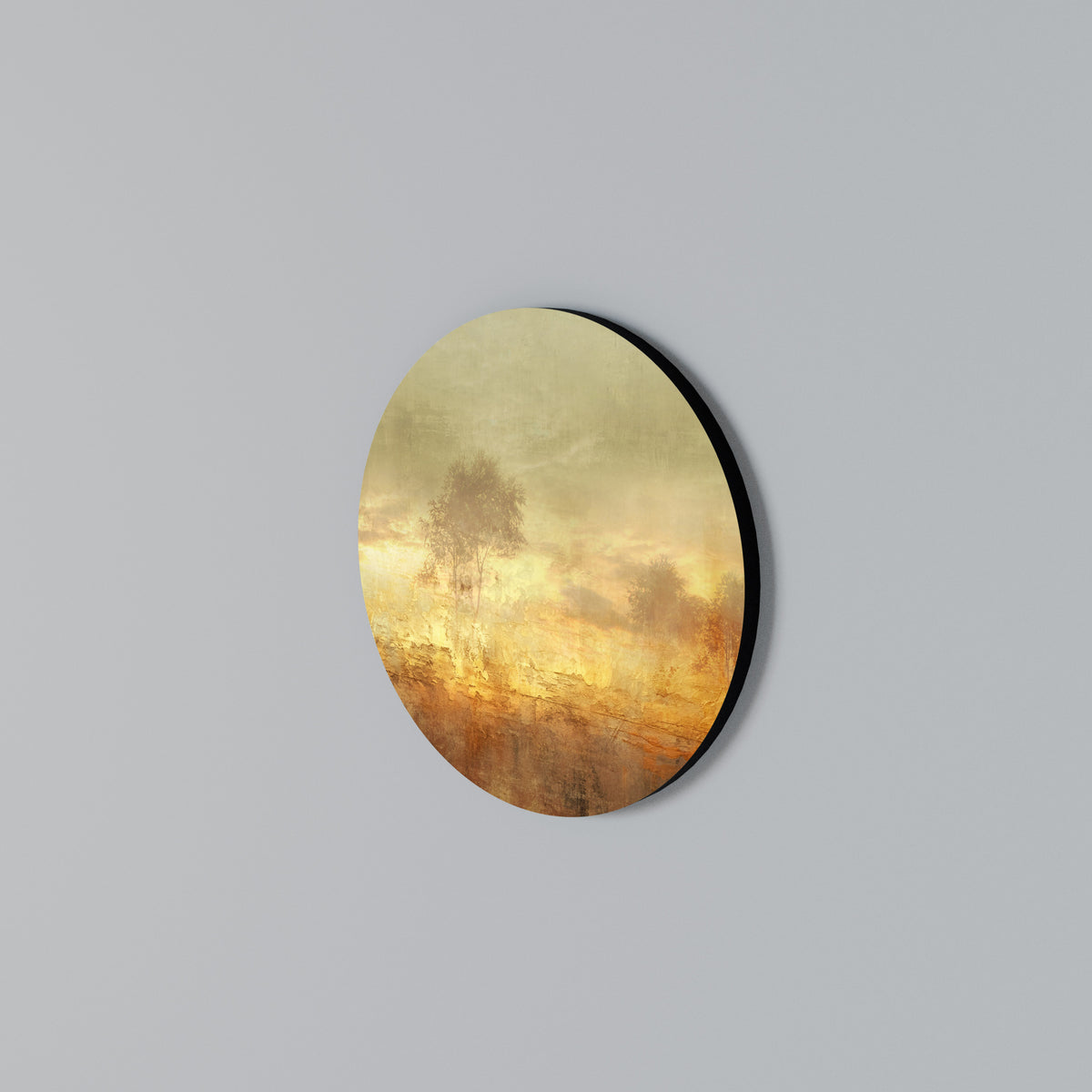 AMBER DREAMSCAPE Arte de pared redondo