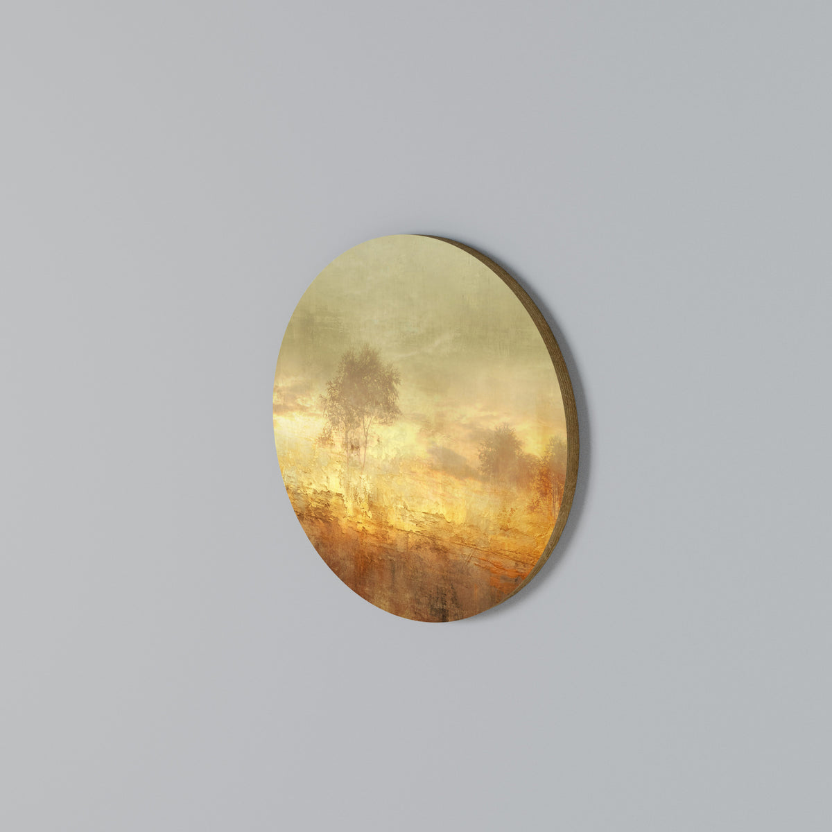 AMBER DREAMSCAPE Arte de pared redondo