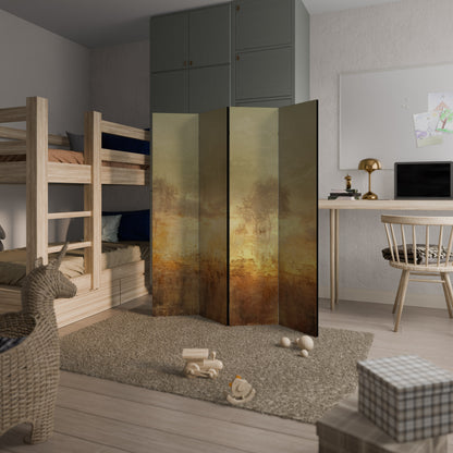 AMBER DREAMSCAPE Biombo de 4 paneles