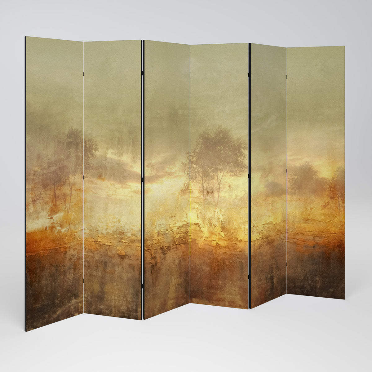 AMBER DREAMSCAPE Biombo de 6 paneles