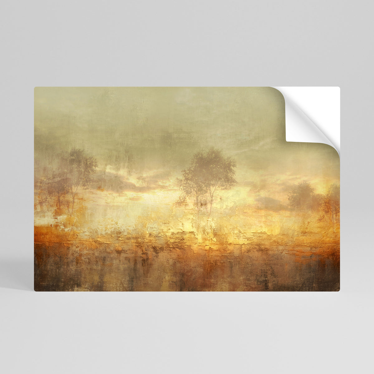 AMBER DREAMSCAPE Póster adhesivo horizontal