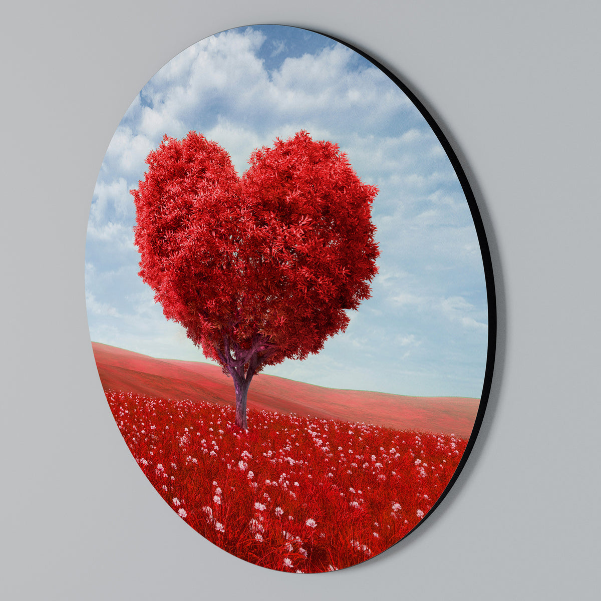 LOVE’S EMBRACE Arte de pared redondo