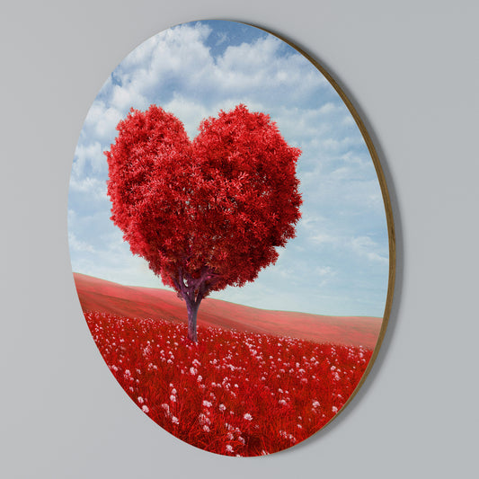 LOVE’S EMBRACE Arte de pared redondo