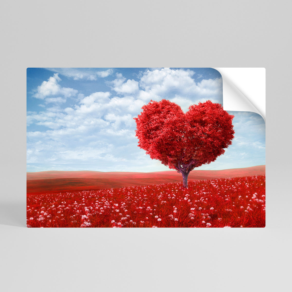 LOVE’S EMBRACE Póster adhesivo horizontal