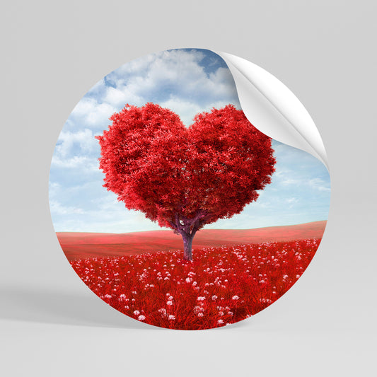 LOVE’S EMBRACE Vinilo adhesivo redondo