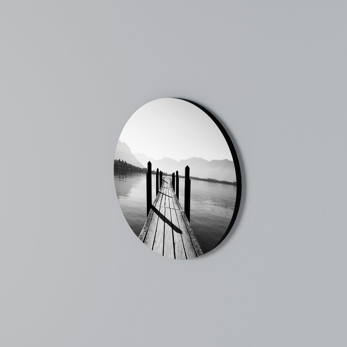 WALK INTO THE DEEP Arte de pared redondo