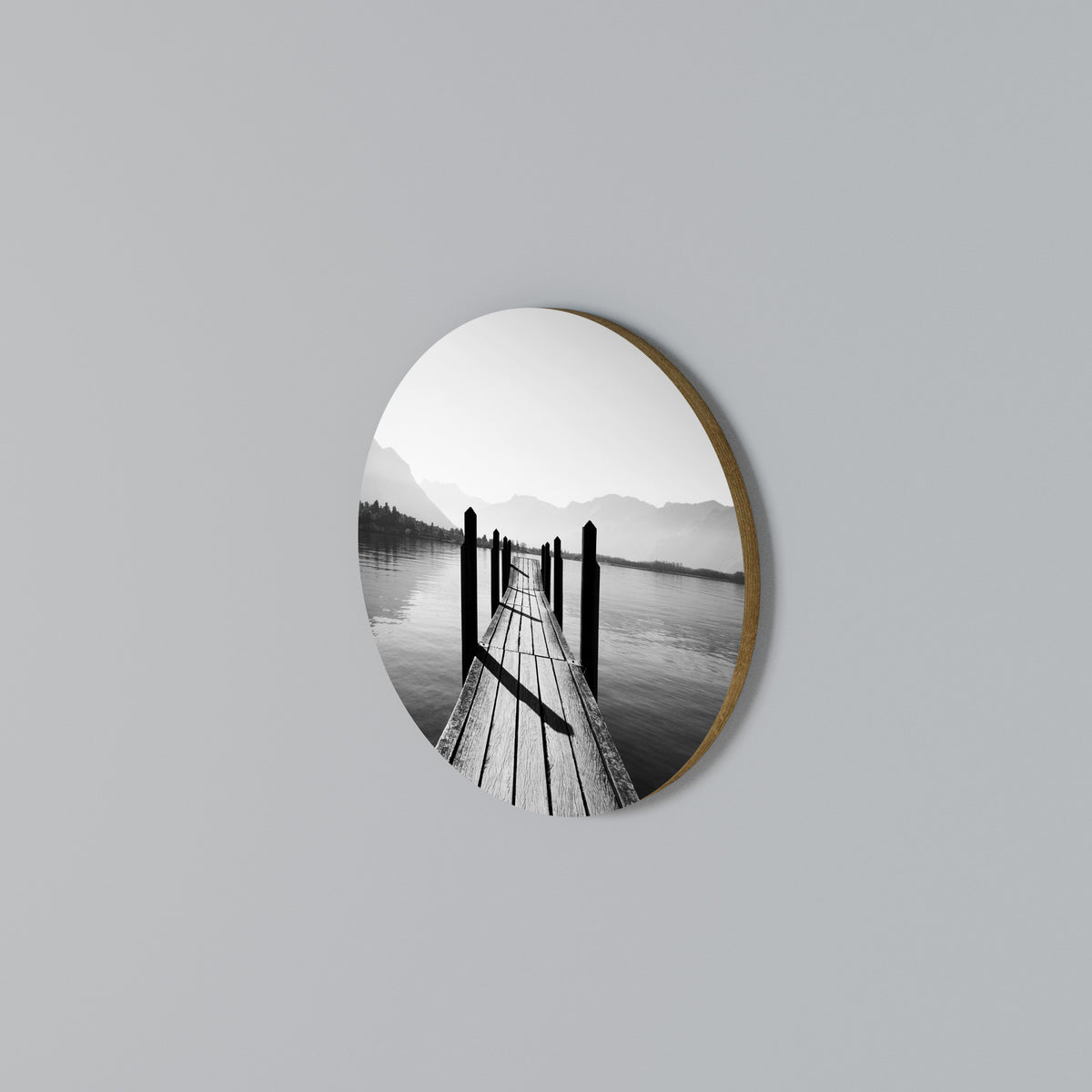 WALK INTO THE DEEP Arte de pared redondo