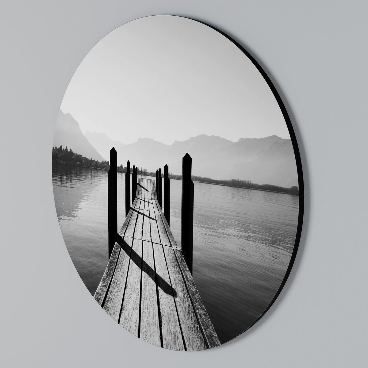 WALK INTO THE DEEP Arte de pared redondo