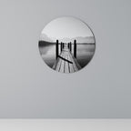 WALK INTO THE DEEP Decoración de Pared Redonda