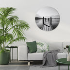 WALK INTO THE DEEP Decoración de Pared Redonda