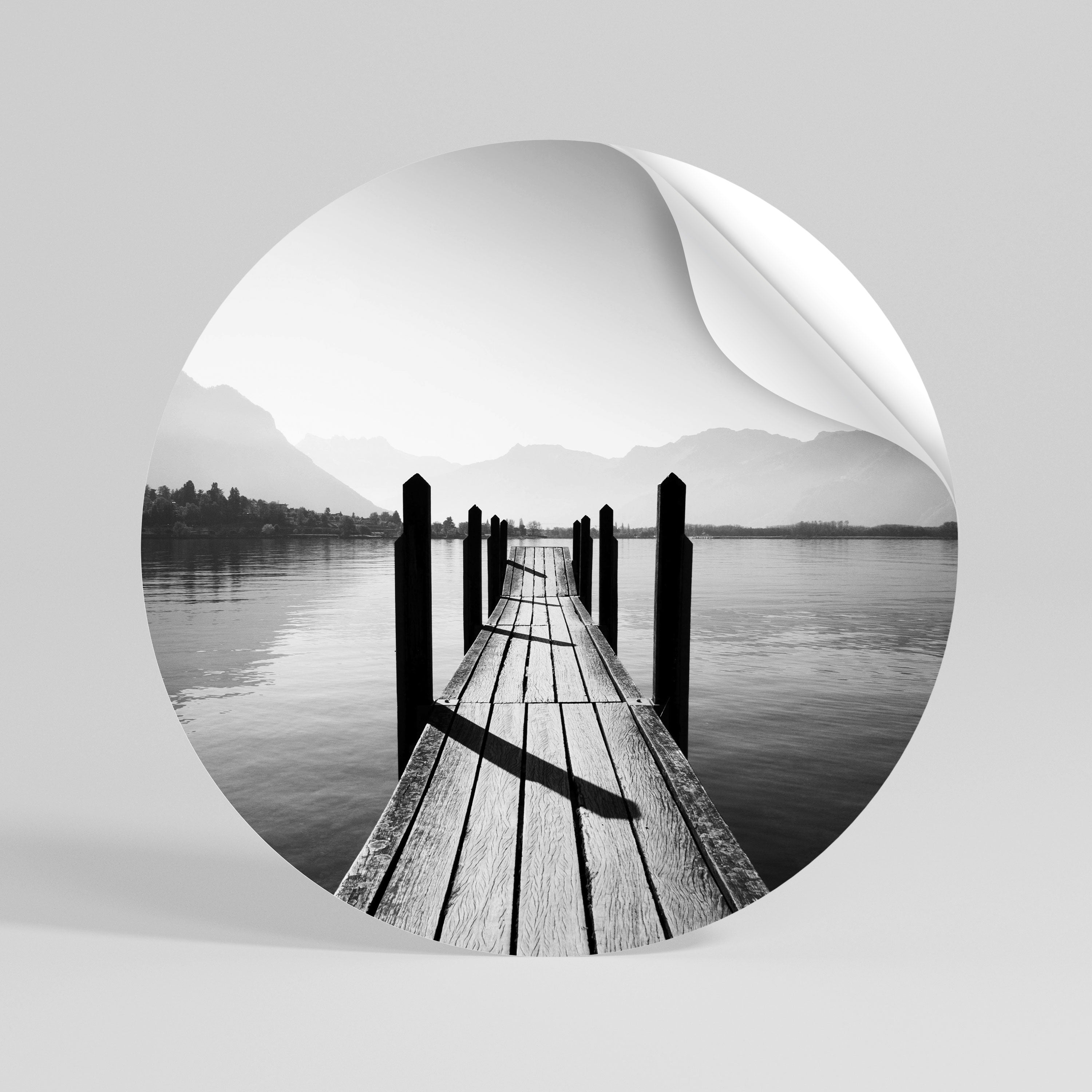 WALK INTO THE DEEP Vinilo adhesivo redondo