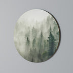 MISTY FOREST Decoración de Pared Redonda