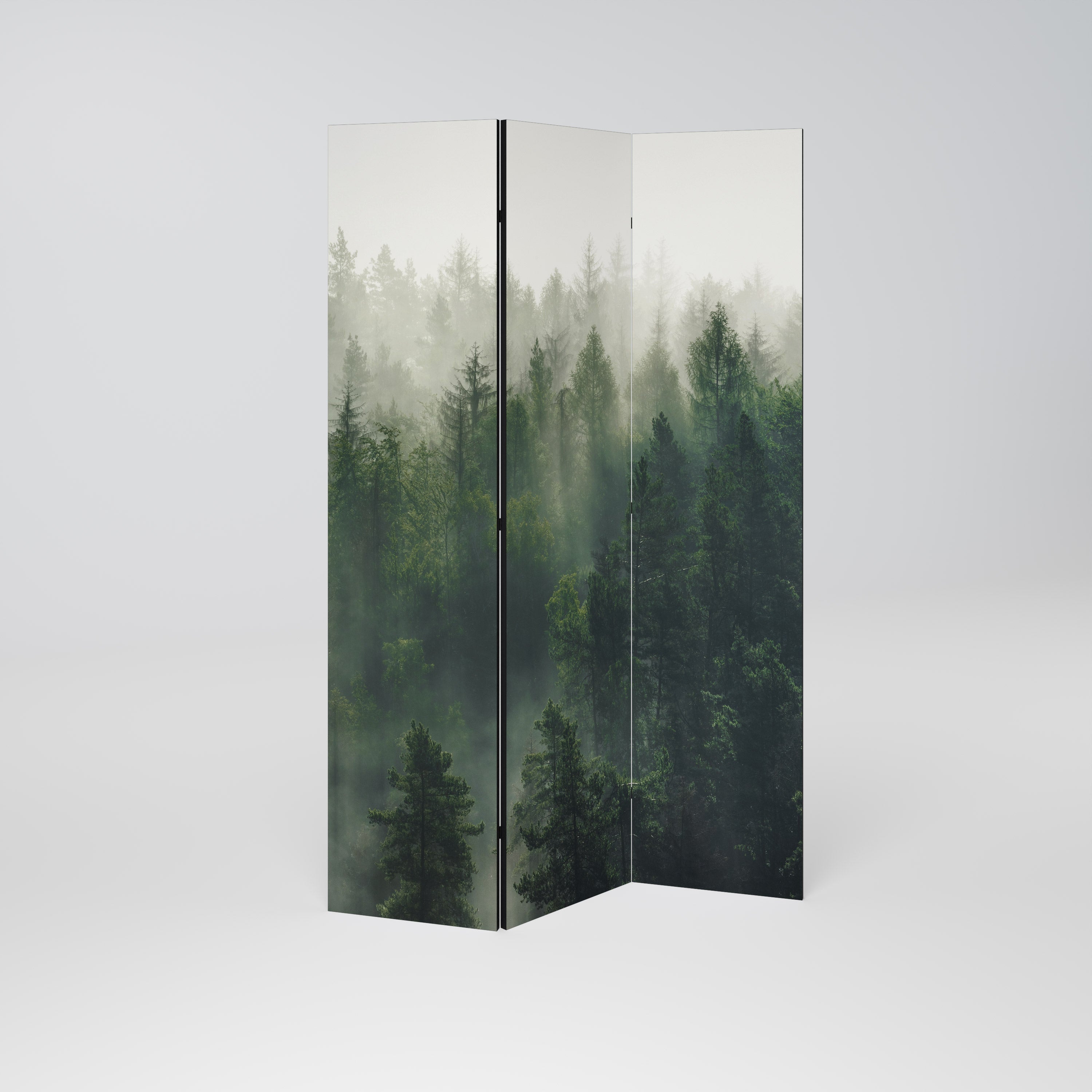 MISTY FOREST Decorative 3-Panel Room Divider