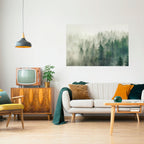 MISTY FOREST Peel and Stick Horizontal Poster