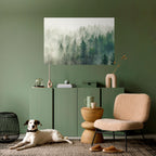 MISTY FOREST Peel and Stick Horizontal Poster