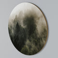 MISTY HIGHLANDS Round Wall Art
