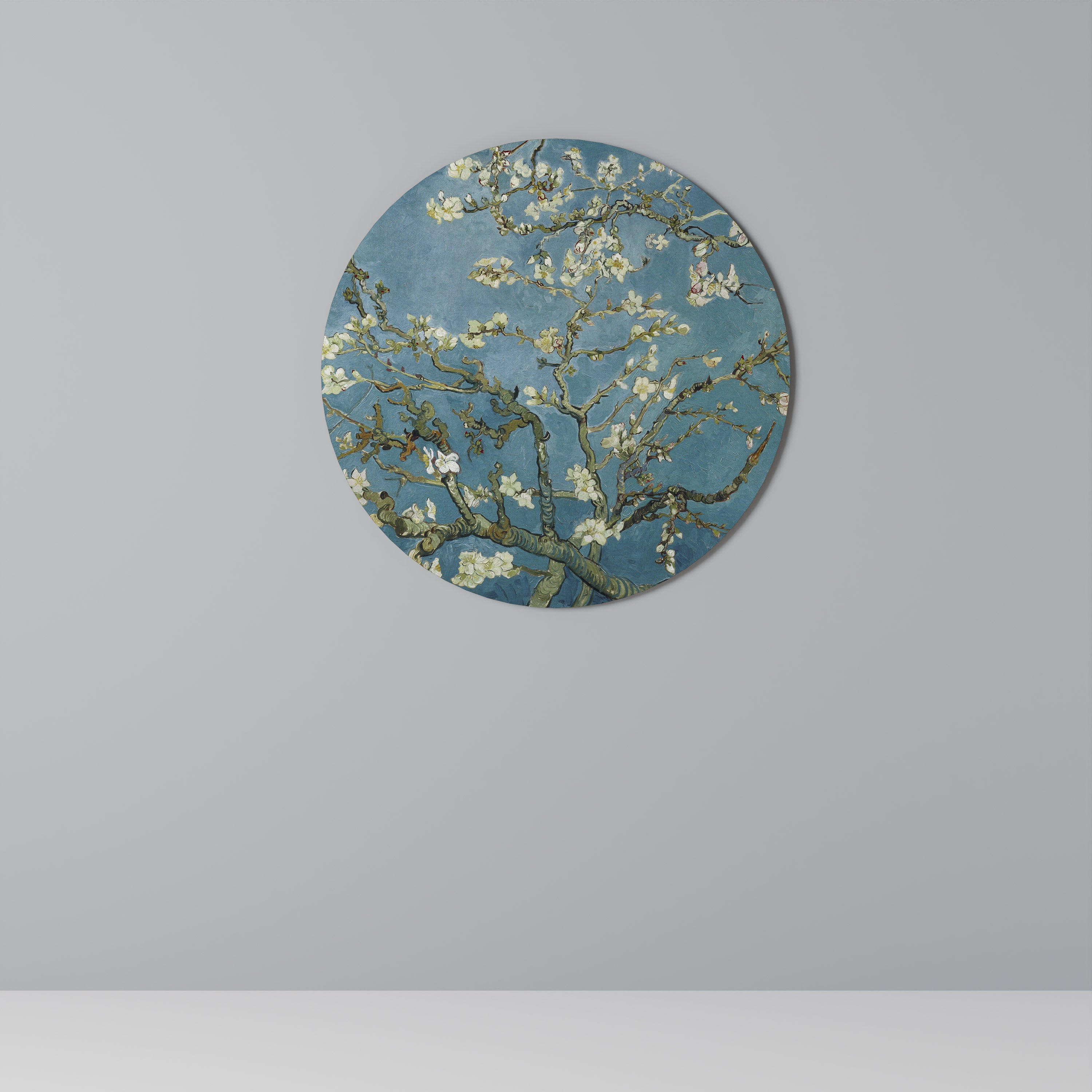 Arte de pared redondo FLOR DE ALMENDRO