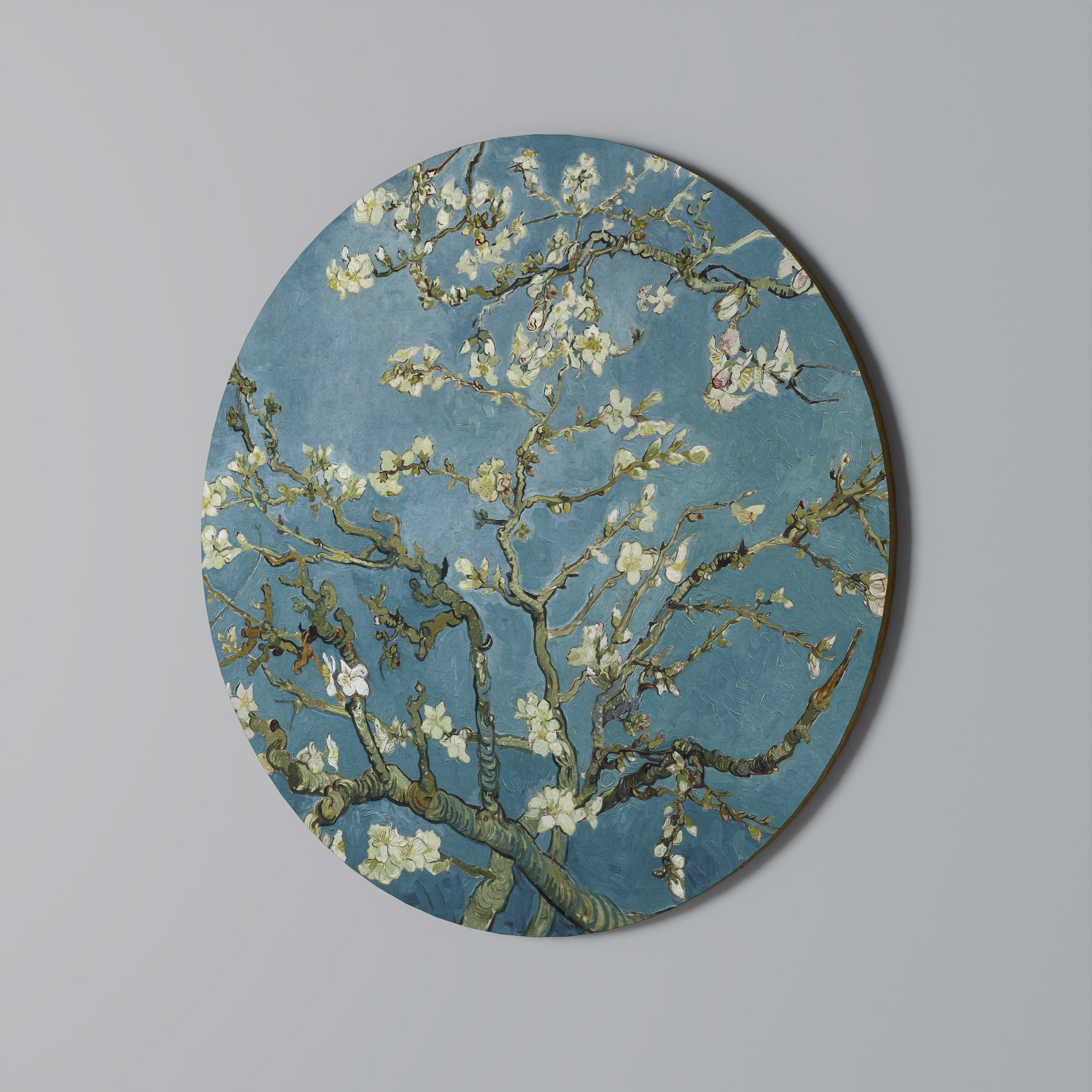 Arte de pared redondo FLOR DE ALMENDRO