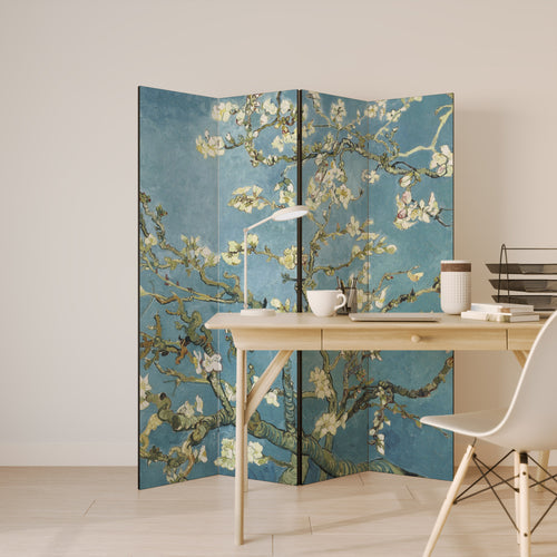 ALMOND BLOSSOM Decorative 4-Panel Room Divider