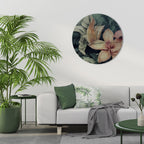 CRASHED LILY Round Wall Art