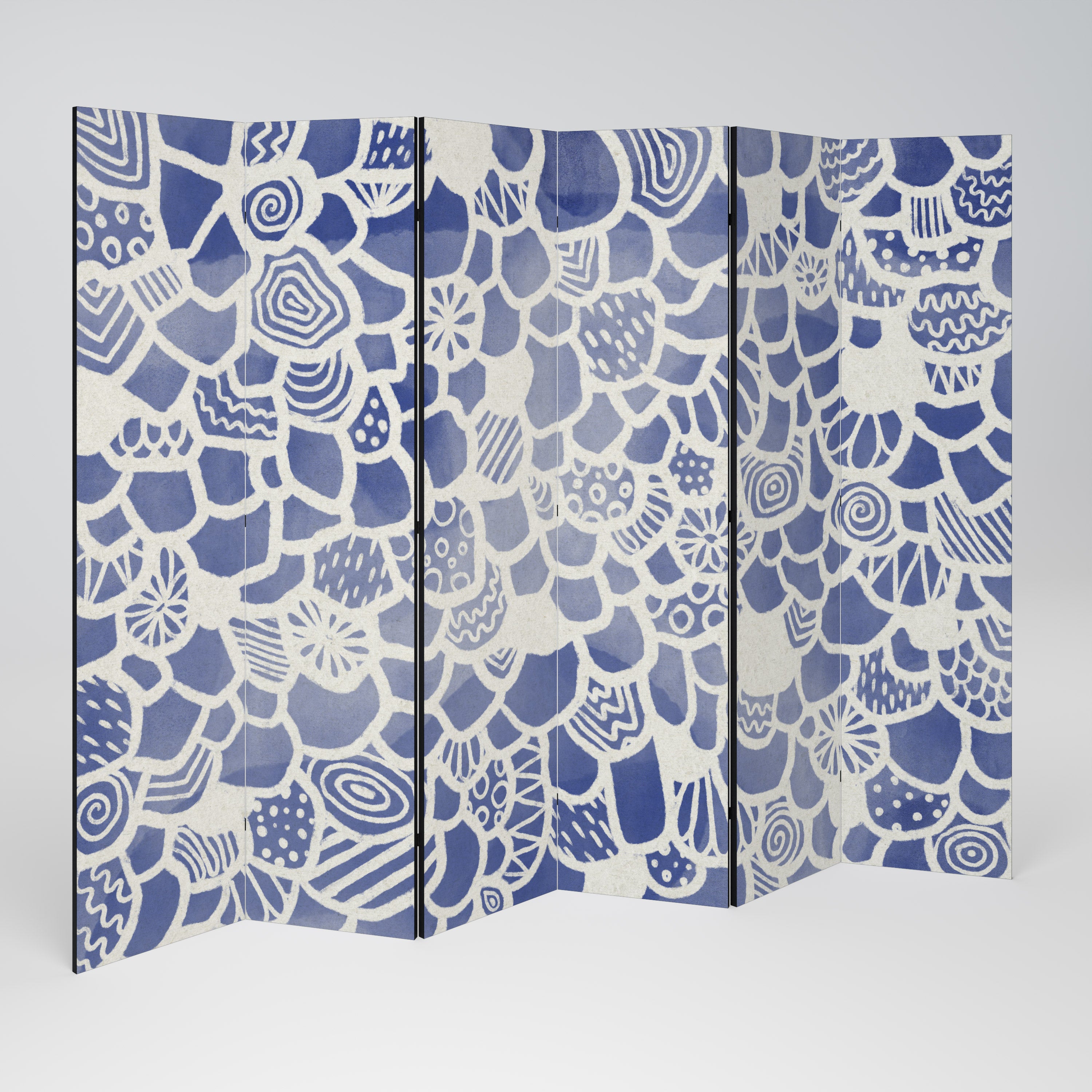 Separador de ambientes decorativo de 6 paneles SAPHIRE TESSERA