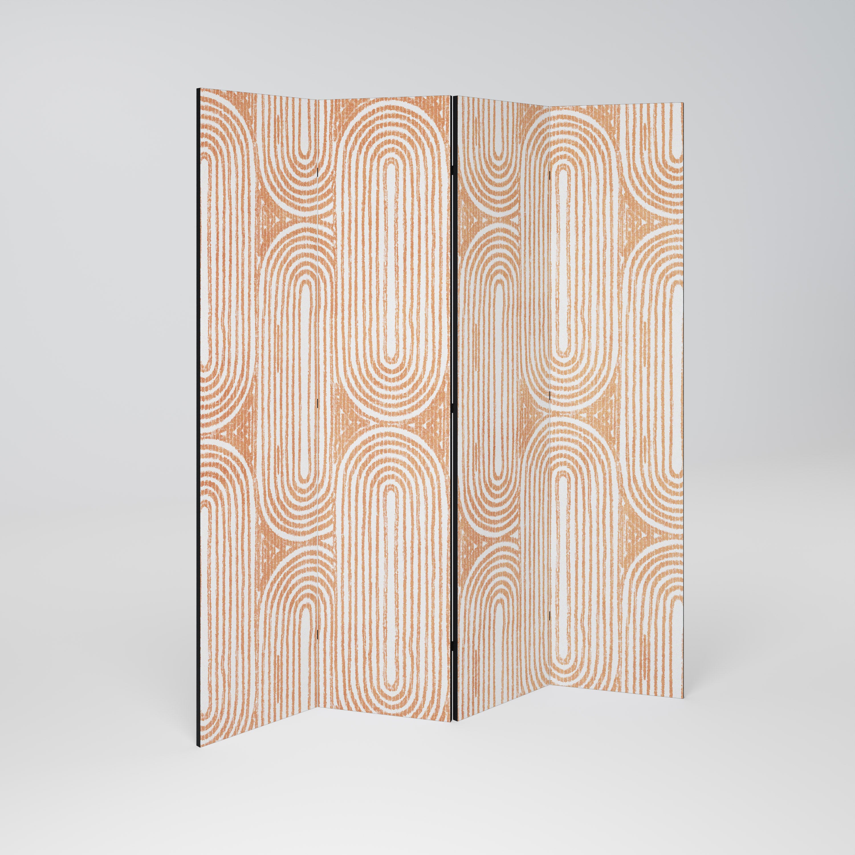 GEOMETRIC GLEAM Decorative 4-Panel Room Divider