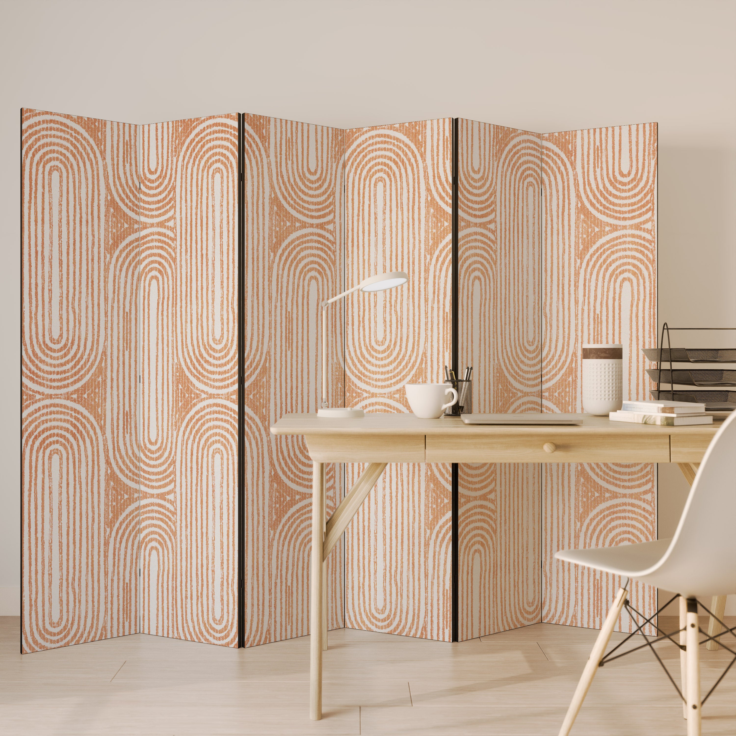 Biombo decorativo de 6 paneles GEOMETRIC GLEAM