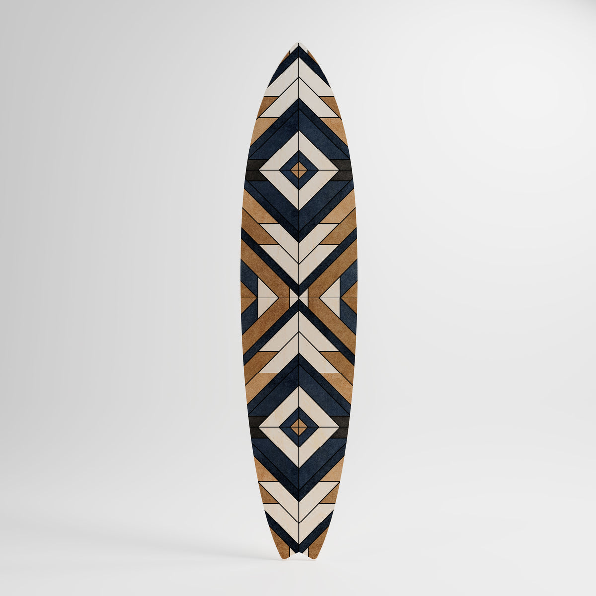 ARTFUL GEOMETRY Panel decorativo de tabla de surf