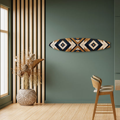 ARTFUL GEOMETRY Panel decorativo de tabla de surf