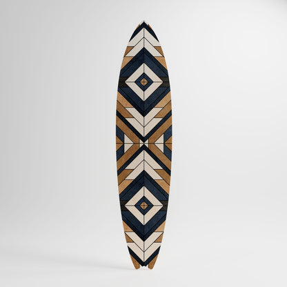 ARTFUL GEOMETRY Panel decorativo de tabla de surf