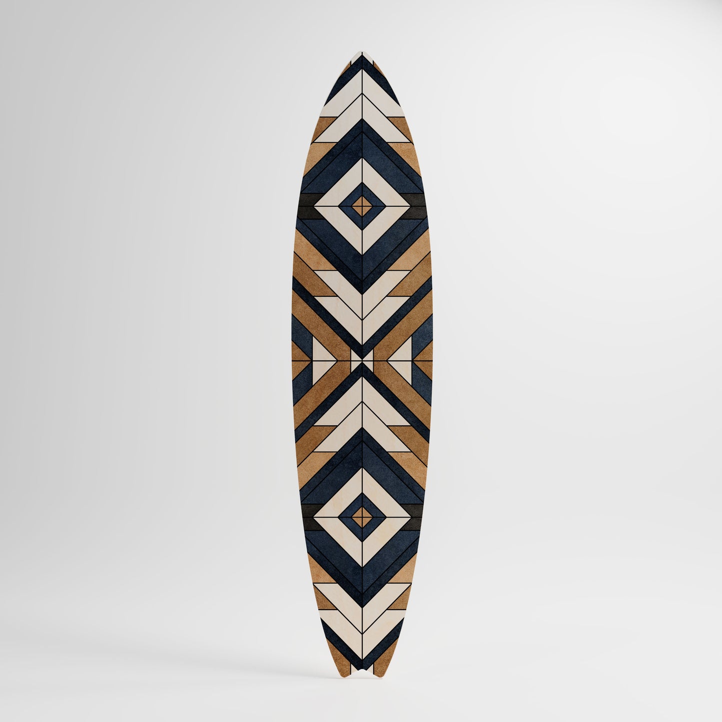 ARTFUL GEOMETRY Panel decorativo de tabla de surf