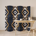 ARTFUL GEOMETRY Biombo de 5 paneles