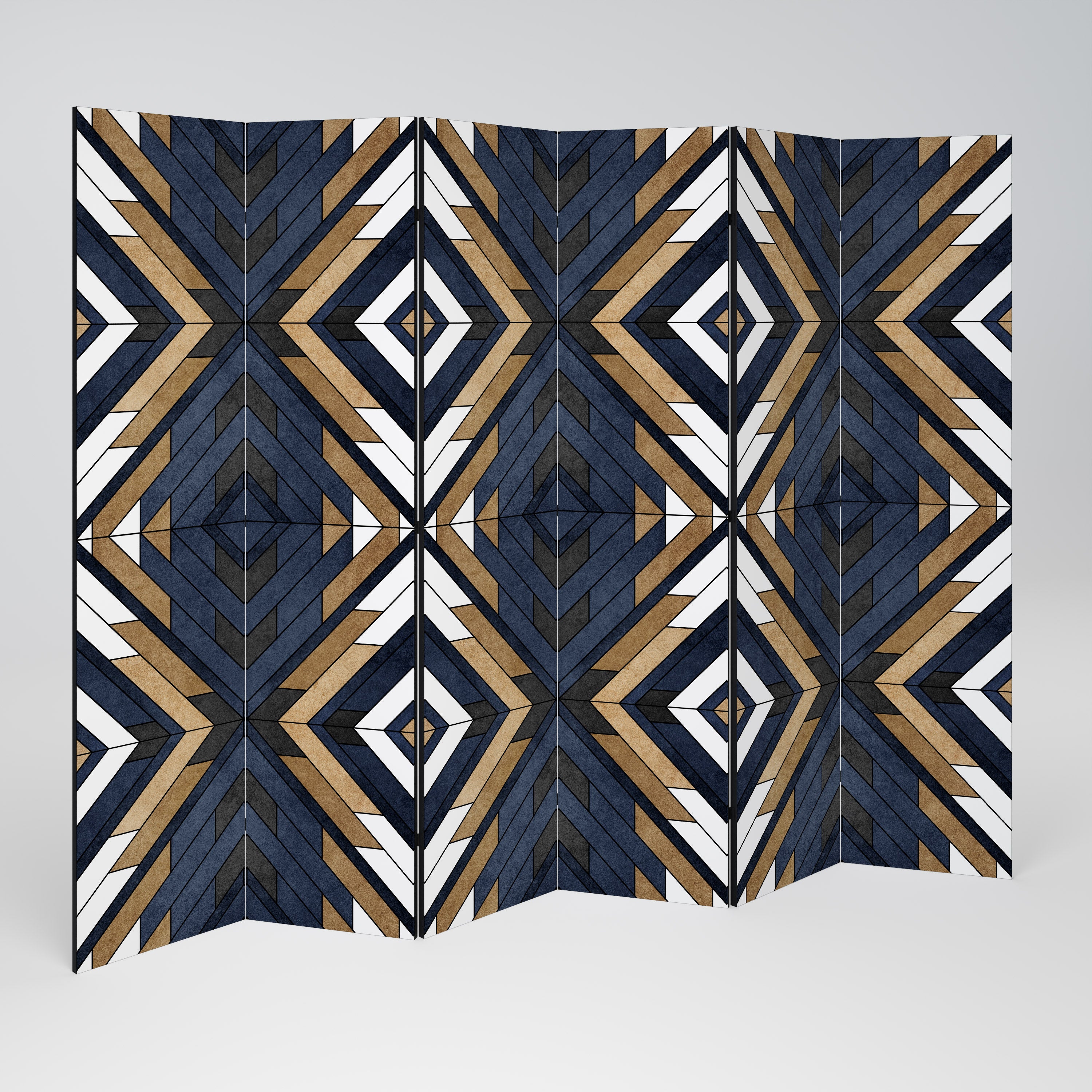Biombo decorativo de 6 paneles ARTFUL GEOMETRY
