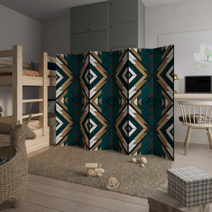 ARTISTIC GEOMETRY 6-Panel Room Divider